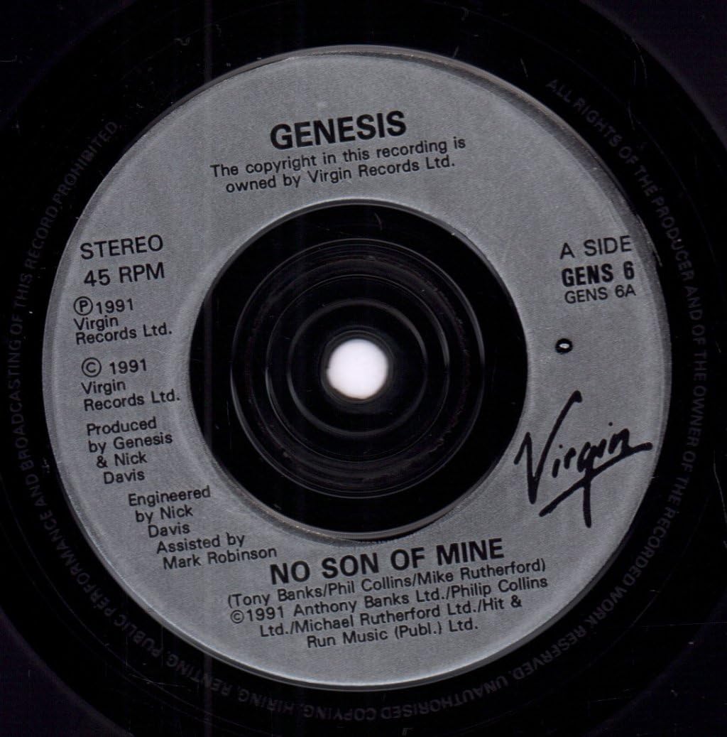 No Son Of Mine - Genesis 7" 45