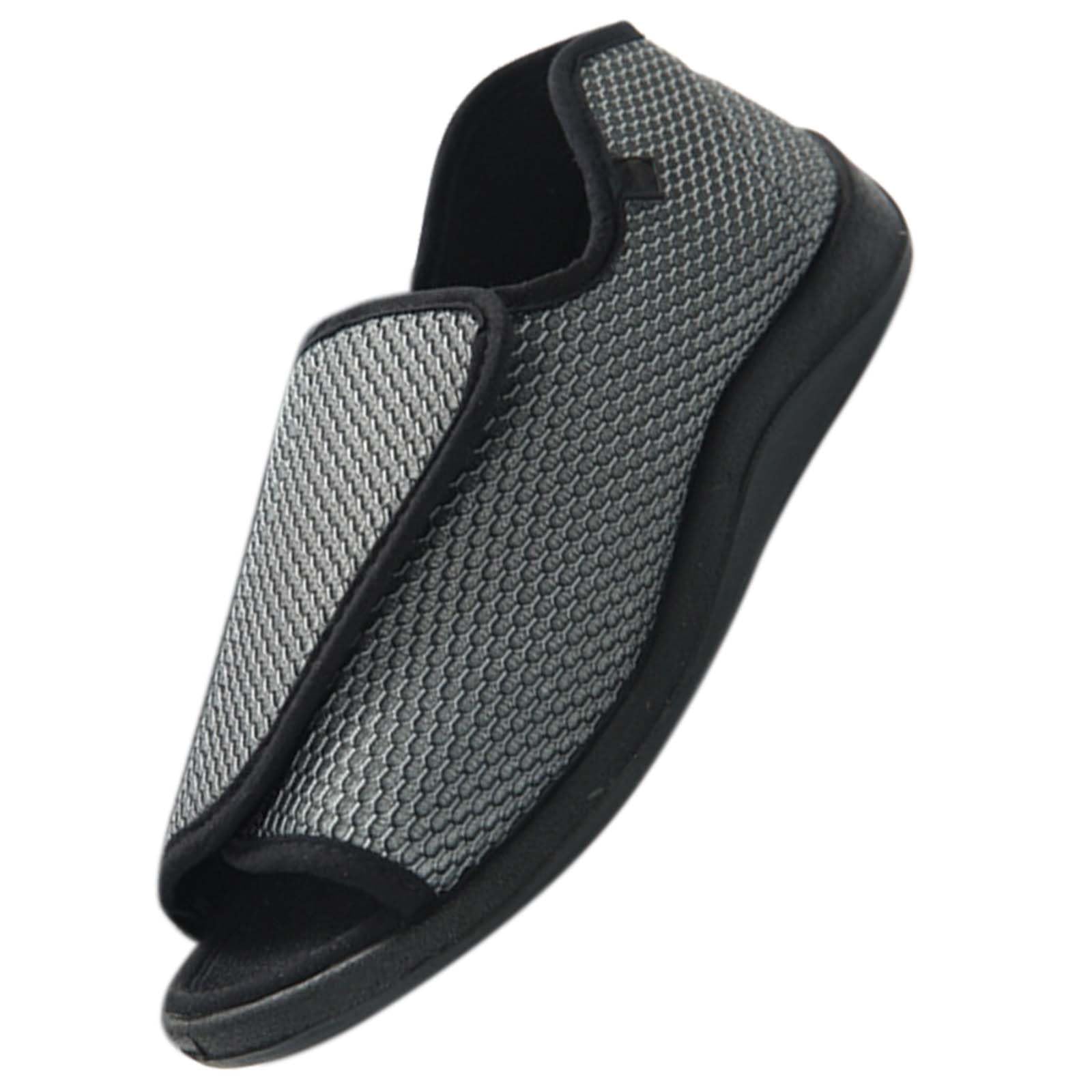Scarpe sanitarie Uomo Scarpe Ortopediche Donna Scarpa da Passeggio da Donna Ortopedica e gonfia Scarpe sanitarie Uomo Traspiranti Scarpe da Passeggio in Rete Traspirante,Grigio,42.5EU