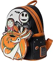 Vista 3 de Disney 100 Nightmare Before Christmas - Mini mochila que brilla en la oscuridad, Naranja, Moderno