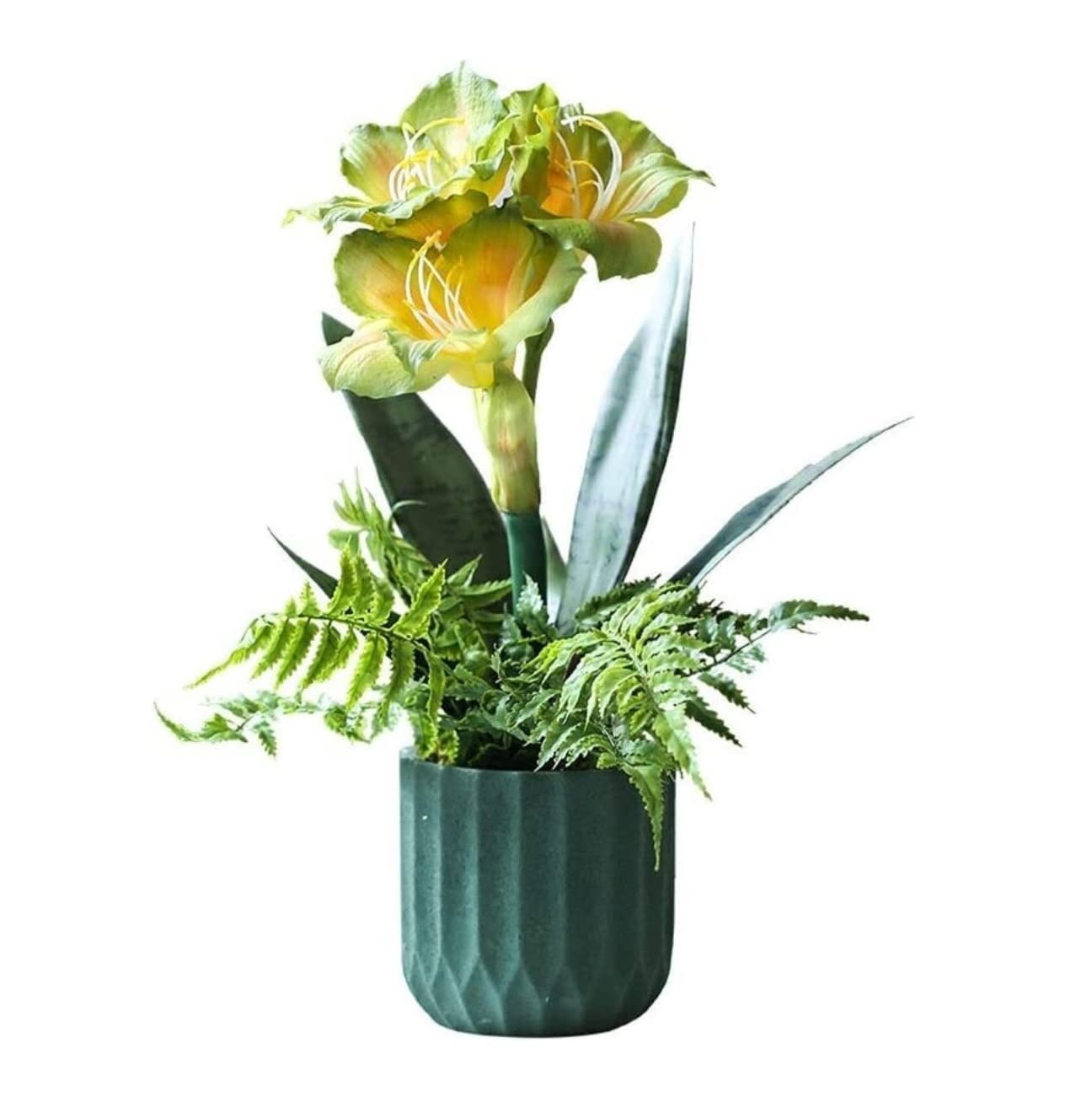 Künstliche Blumen Wunderschöne Künstliche Blumen, Moderne, Einfache, Künstliche Blumen, Hippeastrum-Vasen-Set, Heimdekoration Künstliche Blumen wie Echt