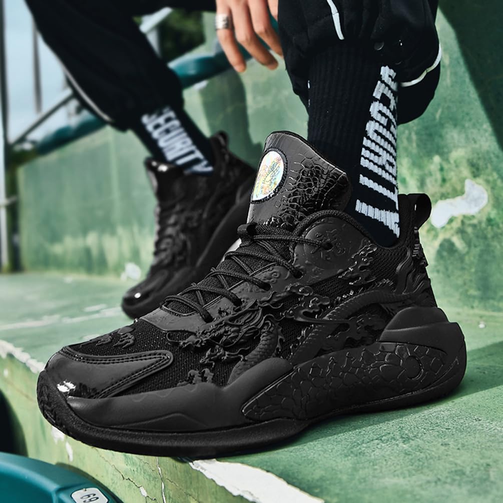 Męskie buty do koszykówki, buty sportowe, lekkie, oddychające, amortyzujące wstrząsy, męskie buty do koszykówki, do biegania, sportowe trampki, Mt D21, 45 EU