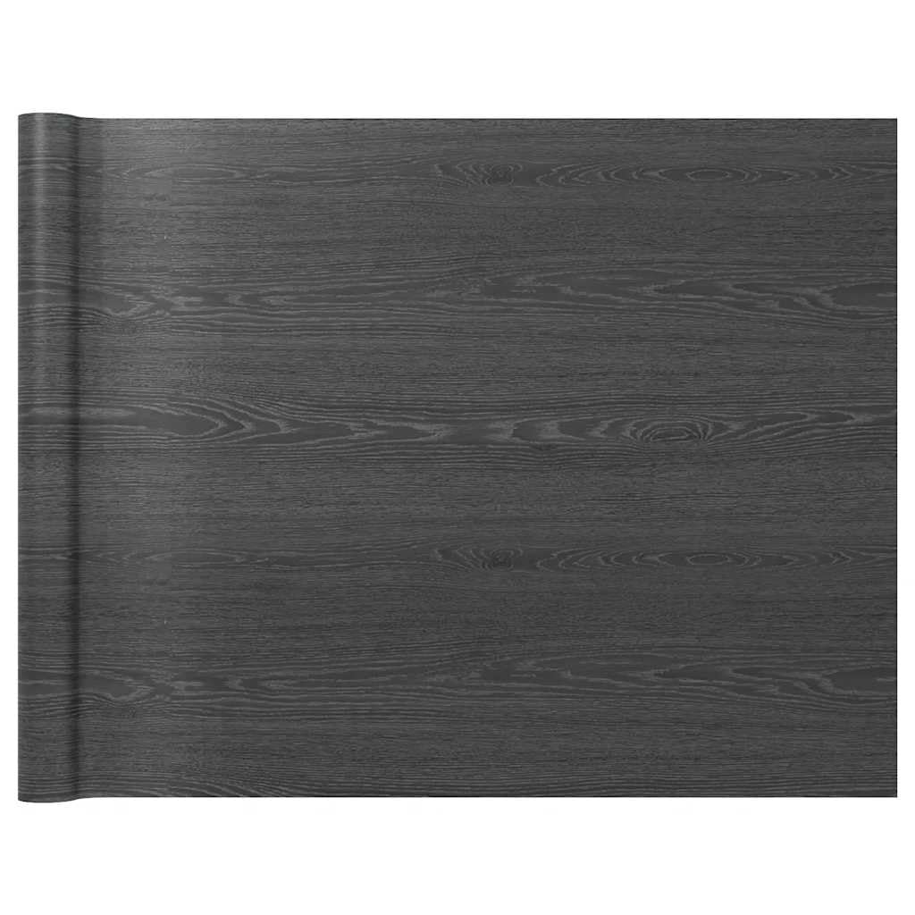 2 pellicole autoadesive per mobili, effetto legno scuro, per porte, pareti e superfici lisce, 500 x 90 cm