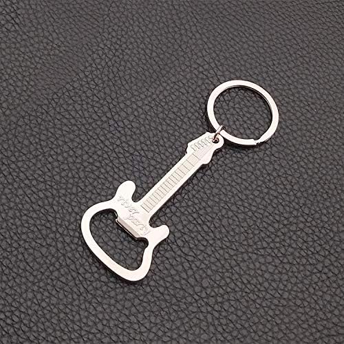 Miniatura 6 de Llavero de abridor de botellas de cerveza llavero creativo de guitarra para abridor de botellas de cerveza accesorios de cocina llavero multiusos