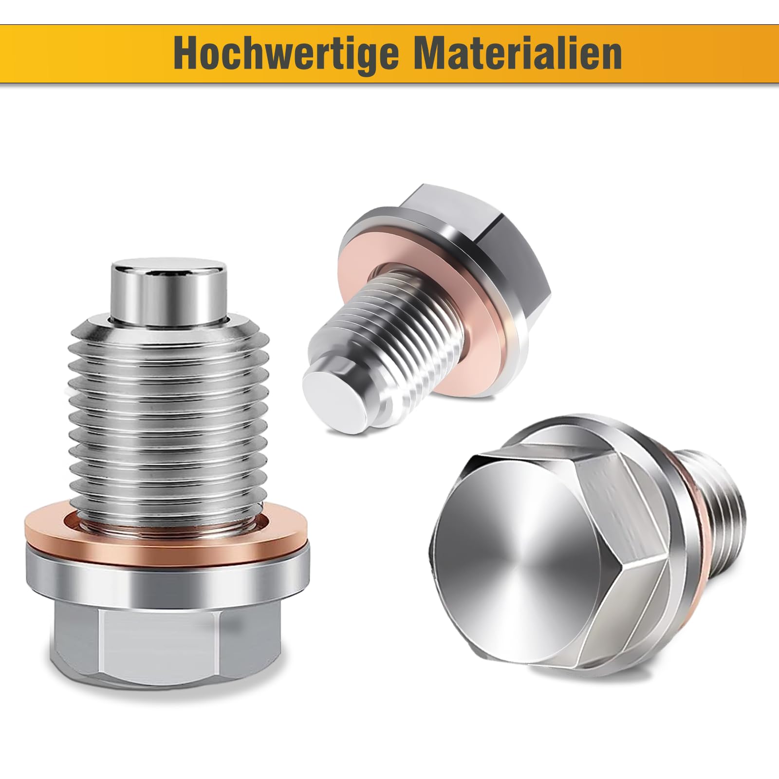 TUZHE Vite Di Scarico Dell'olio Magnetica M12 X 1,5, Guarnizione