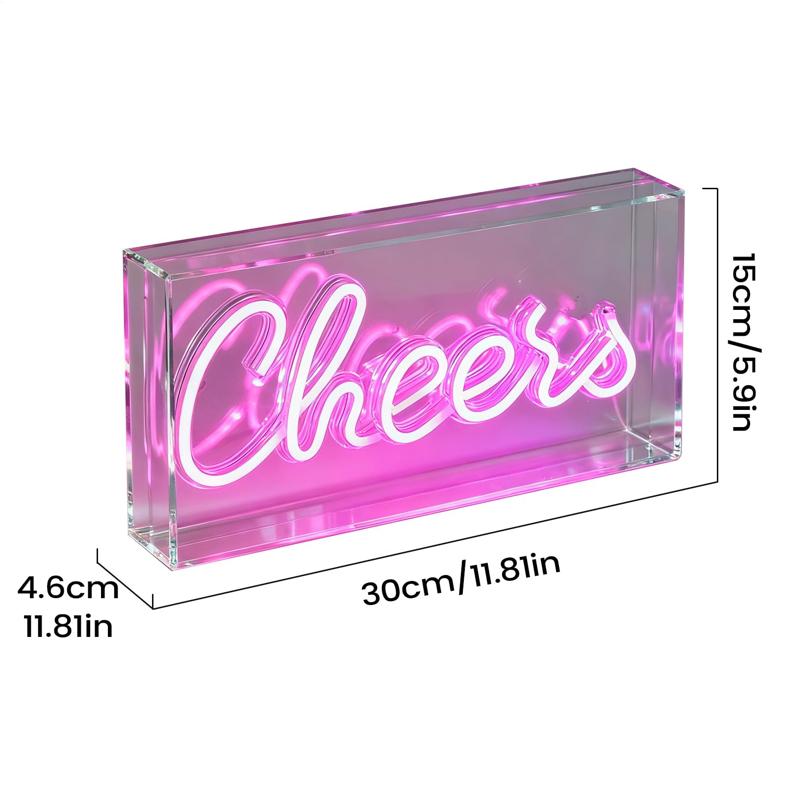 Bar Neon LED Znak USB Zasilana Lampa Biurkowa 3D Neon