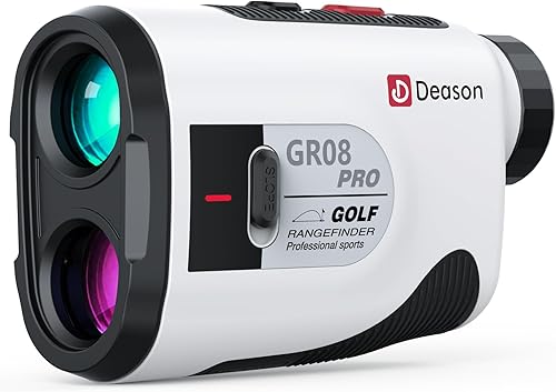 Miniatura 1 de DEASON Golf Rangefinder with Slope, 1,300 Yards Laser Range Finder Golf for Tournament, 6X Magnification, Flag Lock Vibration, Continuous Scan, with