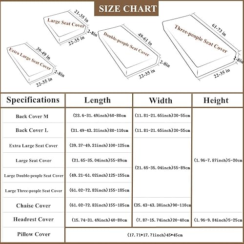 Miniatura 6 de Fundas de cojín universales para sofá 2024, lavables, 360, impermeables, mágicas, para sofá seccional de 123, protector de muebles apto para
