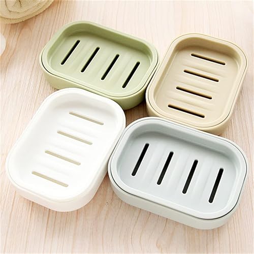 Miniatura 2 de 2 jaboneras para ducha jabonera portátil de plástico para el hogar cuarto de baño caja de jabón doble para accesorios de cocina y baño