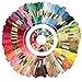 Produktbild Eyscoco Stickgarn,Embroidery Floss Baumwolle Polyester Weicher Multifarben Knüpfgarn, Perfekt Garn für Freundschaftsbänder und Stickerei Basteln Leisure Arts (100)