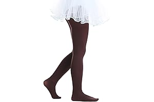 Chic Semi Opaque Footed Brown Tights for Toddlers