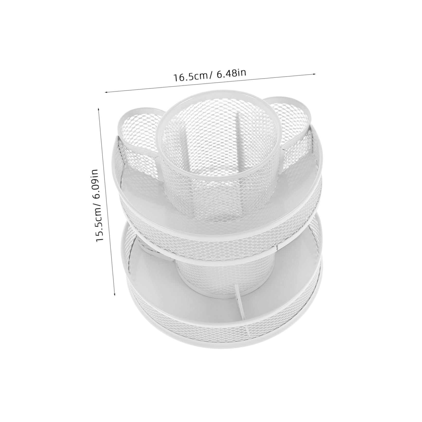 Uonlytech 360grado Portapenne Girevole in Metallo Per Scrivania Organizer Gradi Per Matite Per Cancelleria Ufficio Scuola e Casa Articoli Cancelleria