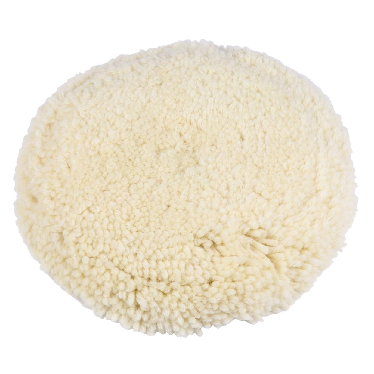 Holibanna Wool Buffing Wheel for Car Polishing Light Yellow Pure Wool Polishing Pad for Auto Detailing for Cars and Surfaces Scratch Finish