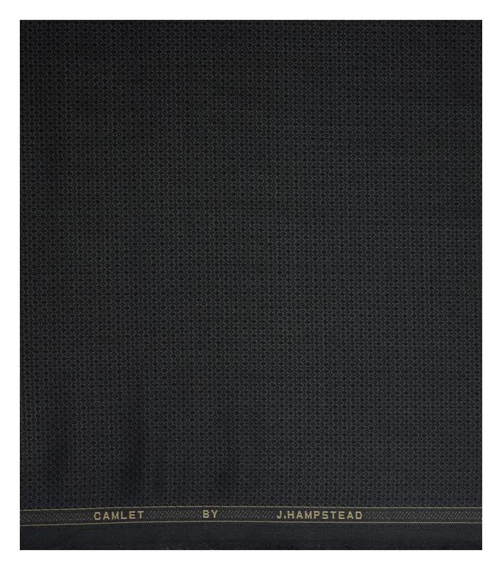 j.hampstead TERRON RAYON BLACK COLOURED MATTY UNSTITCHED SUIT FABRIC - 3.75 METRES - VV4165-picture-18