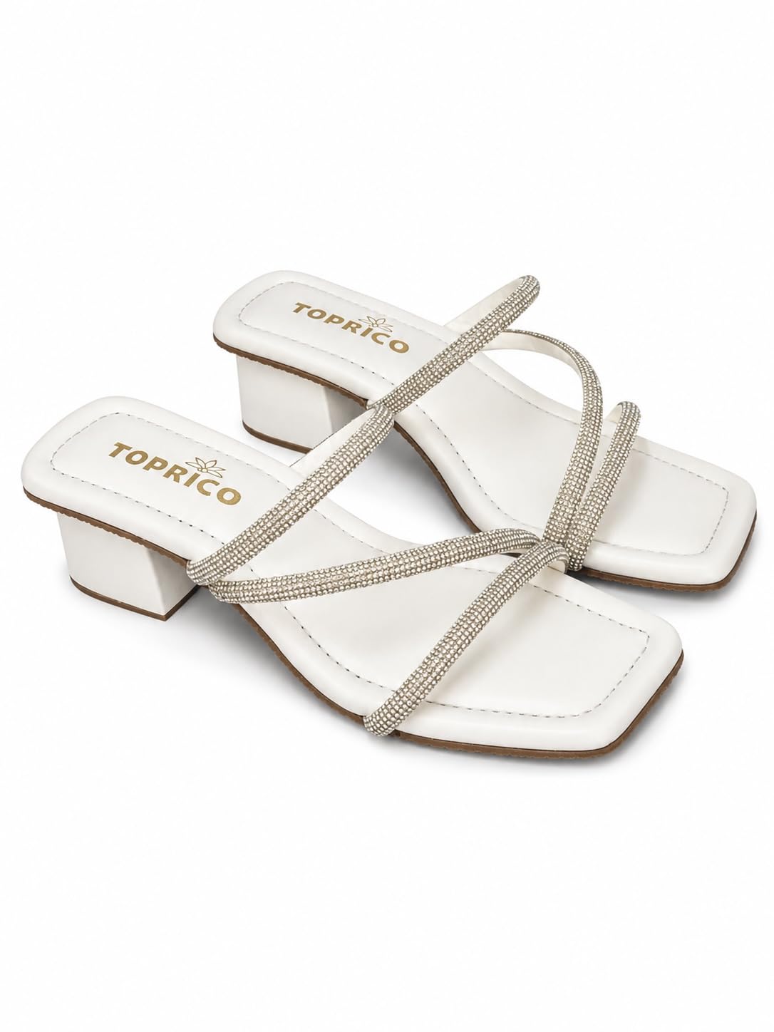 Women Block Heel Sandals Party Daily Cushion Comfort | THREE STRAP-image-0