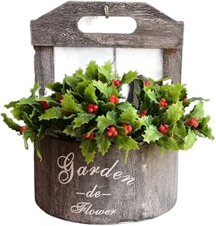 Anomidry Hanging Planter Indoor and Outdoor Hanging Wall planters Hanging Baskets, railings Deck Garden Home Decoration (Color : Gray, Size : 25 * 14 * 26cm)