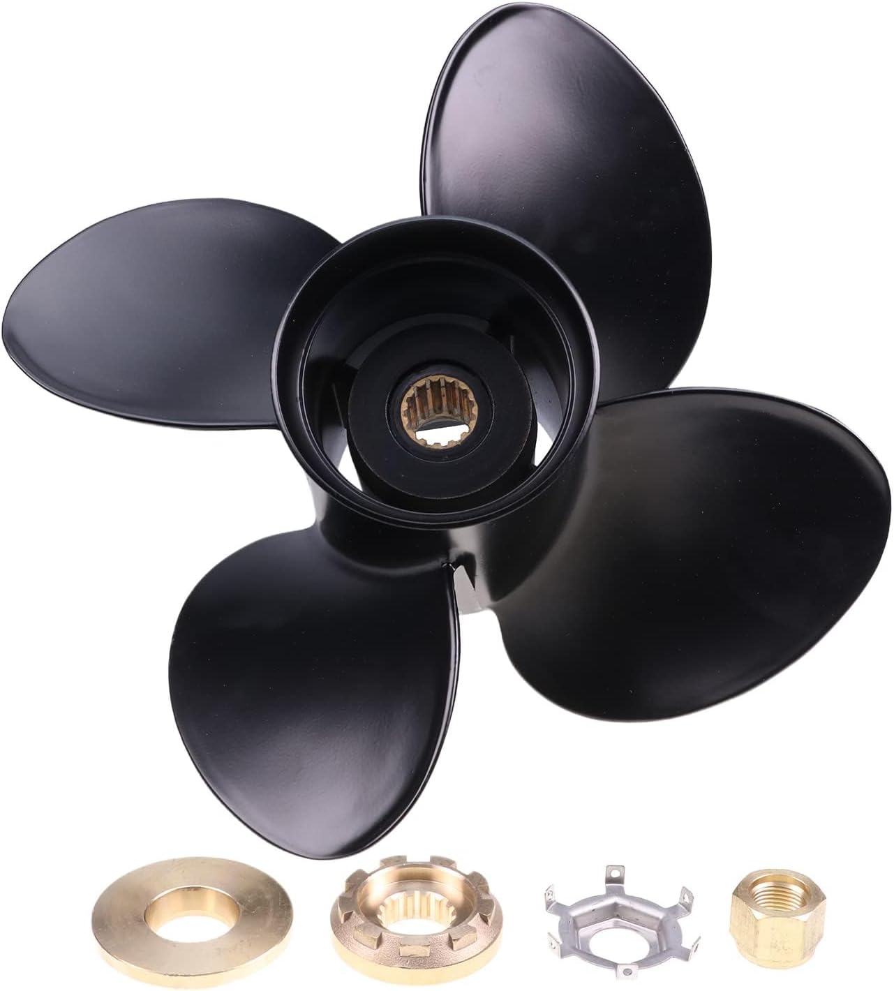 Propeller 48-8M8026590 RH 13 x17 4 Blade Compatible with Mercury Engines 40-60 HP Bigfoot 4-Strokes, 75-125 HP 2 and 4-Stroke outboards