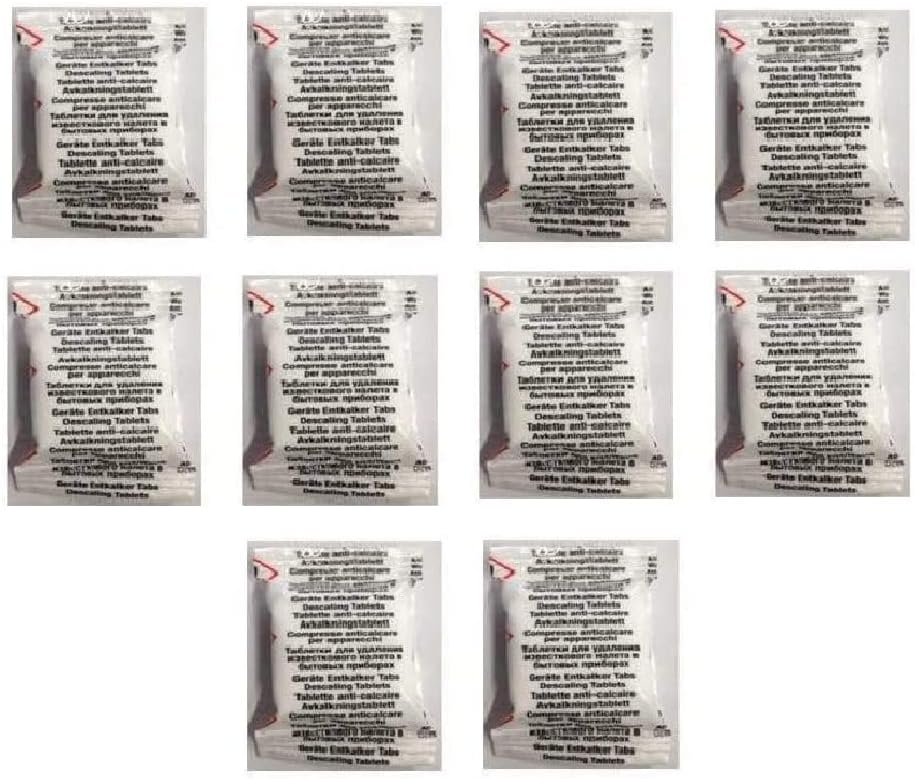 Descaling Descaler Pack of 10 Coffee Machine Cleaning Tablets for All