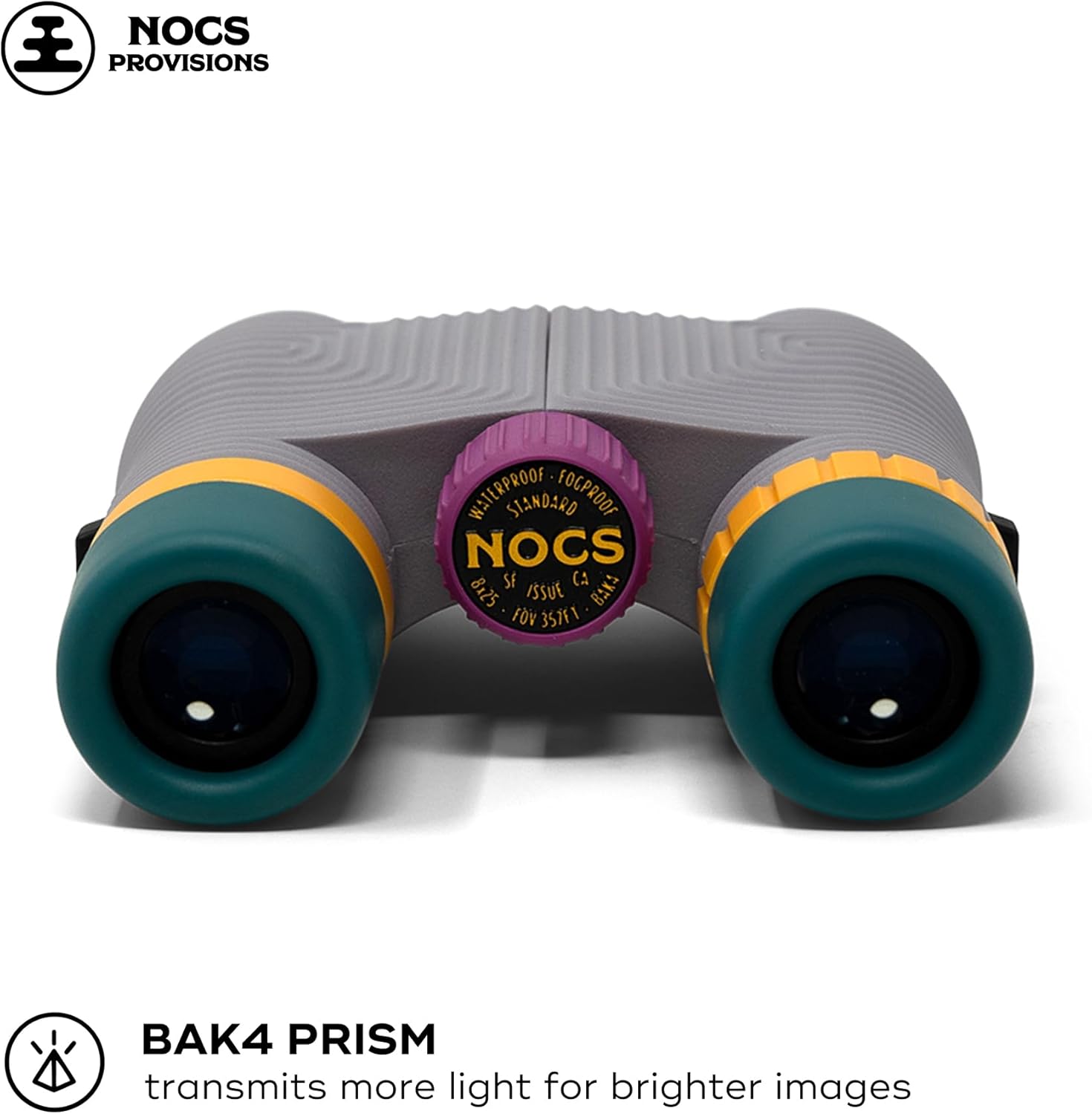 Nocs Provisions Standard Issue 8x25 Waterproof Binoculars, 8X Magnification, Bak4 Prism, Wide View Multi-Coated Lenses for Bird Watching, Hiking & Backpacking - Alpaca Purple - Image 3
