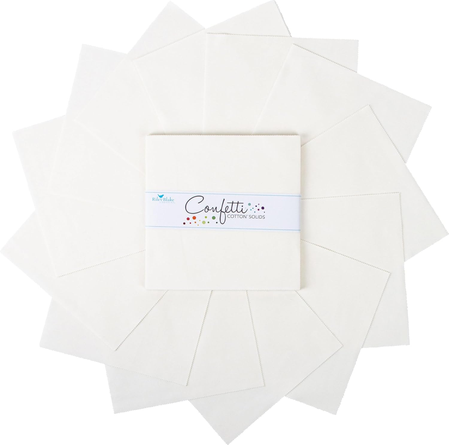 Confetti Cotton Solids Cotton 10" Stacker 42 10-inch Squares Layer Cake Riley Blake 10-120-COTTON-42