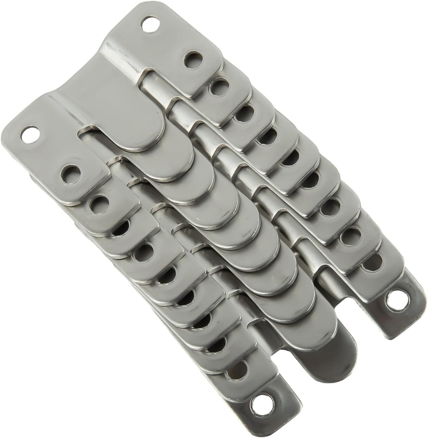 Steel Door Latch Wooden Doors, Heavy Duty Lock Catch with Screws, 30x25mm and 32x45mm Sizes, Black and Silver Options, 1 Pack(L)