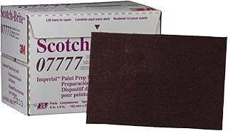 Cubitron II Scotch-Brite Paint Prep Scuff Hand Pad 07777 Maroon, 6" x 9", 20 pads per box 3 boxes per case