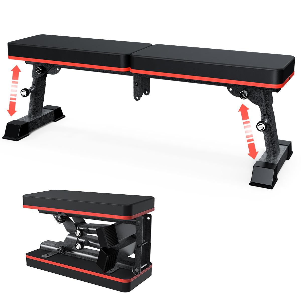 Buy BARWING 10743 Weight Bench Adjustable Exercise 800 LB Heavy