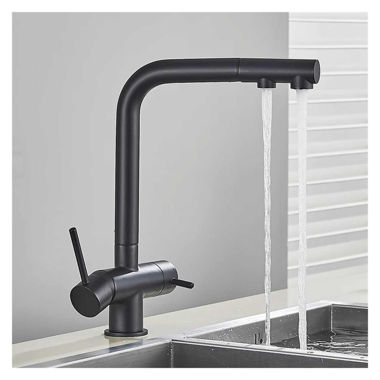 Fini l'eau impure : robinet de cuisine extractible avec filtre WJ5501