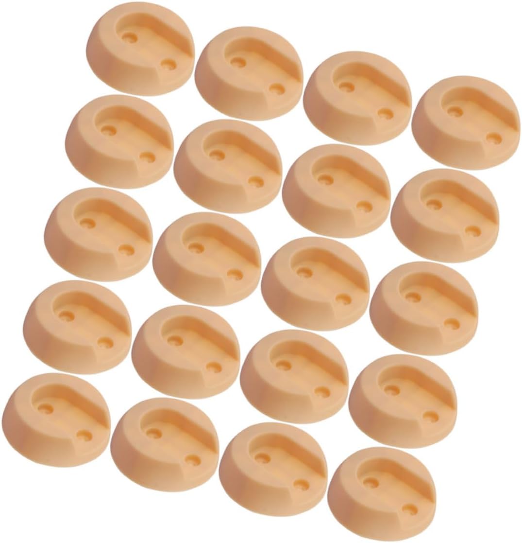 IMIKEYA 100pcs Heavy Duty Closet Pole Sockets Wardrobe Rod Brackets for Easy Installation Sturdy Curtain Rod Support Brackets for Hanging Clothes and Accessories