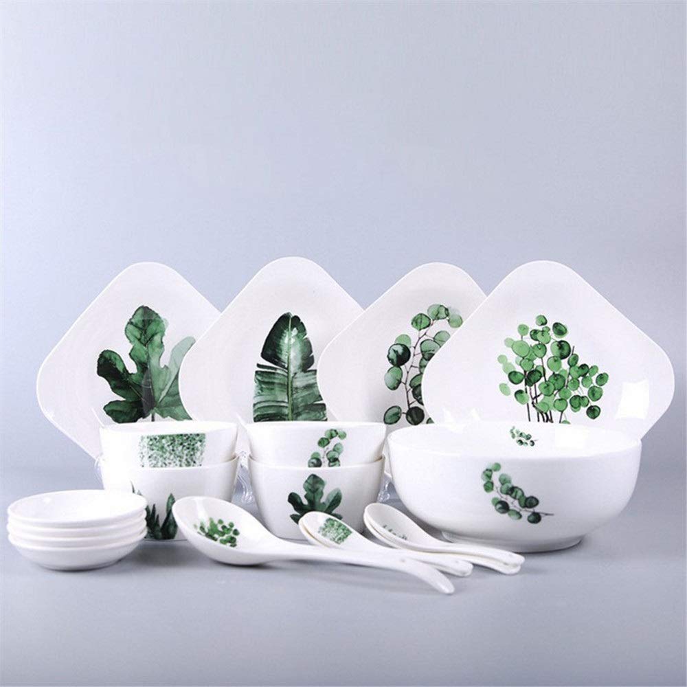 Zestaw obiadowy 18-elementowy, nordycka zastawa stołowa, talerz ceramiczny, porcelanowa miska, kreatywna salaterka, zestaw talerzy, naczynia domowe na spotkania rodzinne