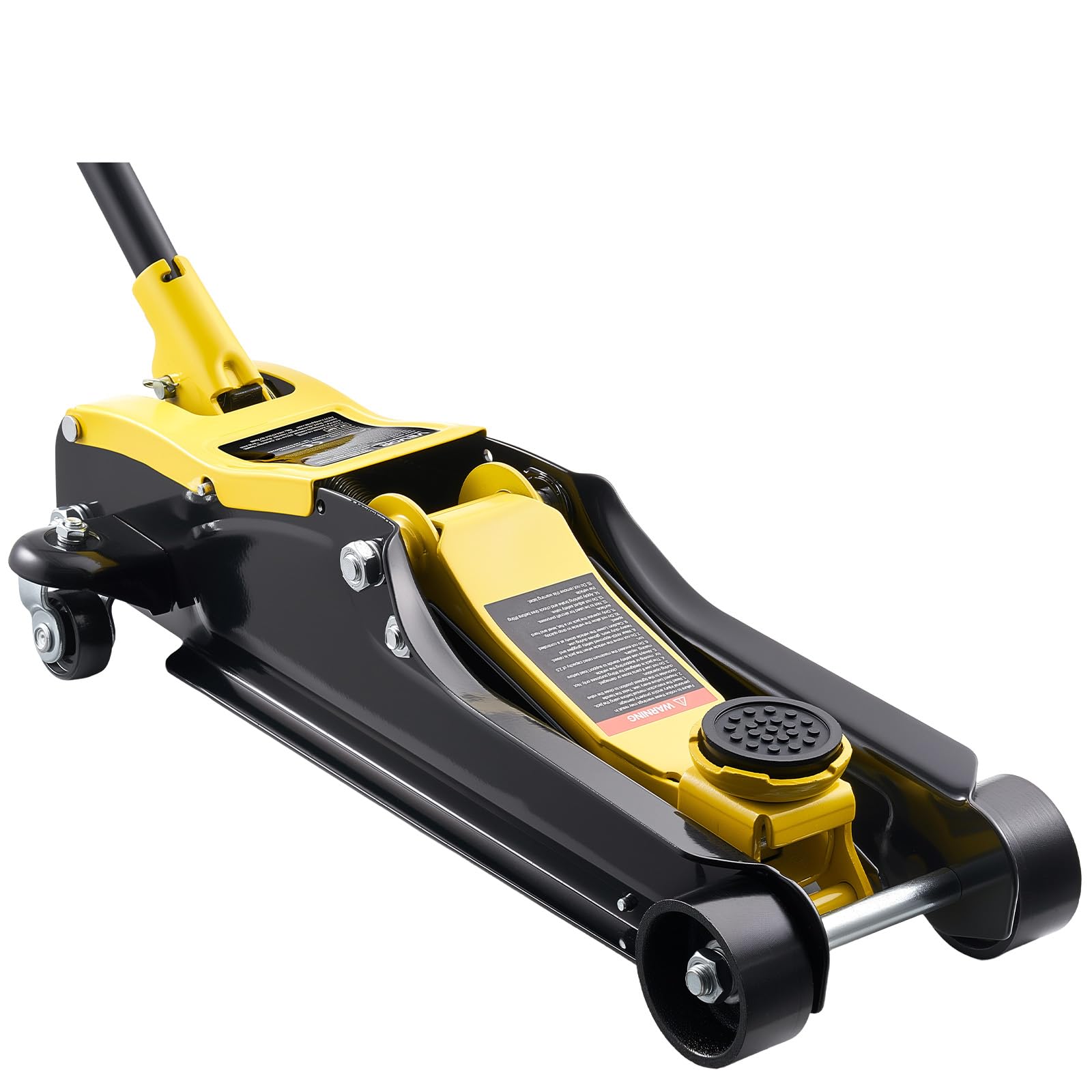 VEVOR Gato de Perfil Bajo Capacidad de 2,5 t, Gato Hidráulico de Acero con Bomba de Elevación Rápida de Un Solo Pistón, Rango de Elevación 85-320 mm, con Estuche de Transporte, para SUV, Vehículos