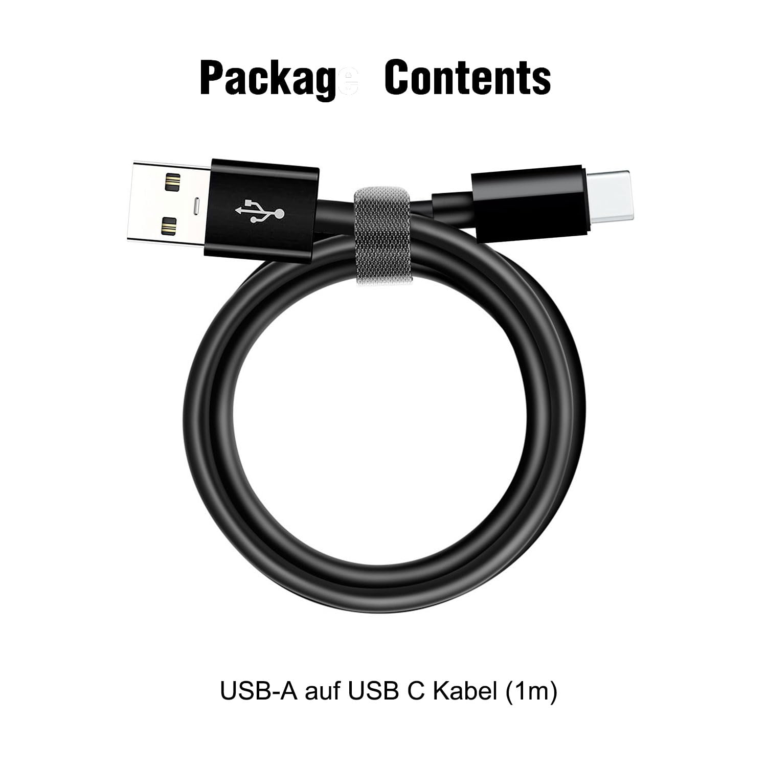 Cavo di ricarica auto Carplay, da USB C a USB per iPhone 16, 16 Pro Max, 16 Plus, iPhone 15, 15 Pro Max, 15 Plus, AirPods (2nd Gen), AirPods 4, AirPods Max 2, IPad, cavo dati (nero, 1 m)