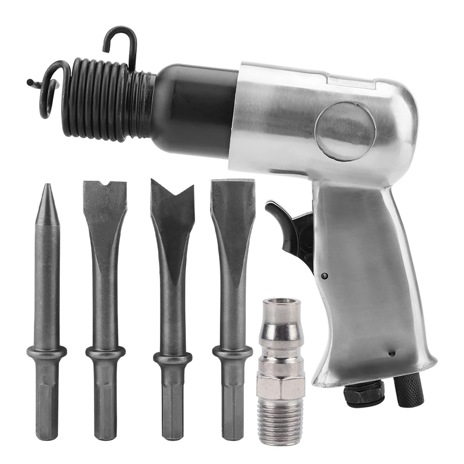 Zużycie gazu 114 l/min 1/4 "150 mm Młot przemysłowy, Mocny uchwyt, Dłuto z prostym uchwytem, ​​Młot pneumatyczny, Łopata do obróbki metalu
