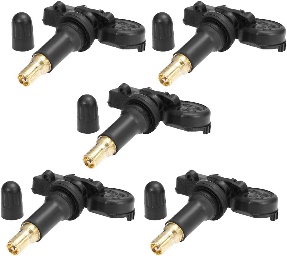Anxingo Replacement for 56029398AB Tire Pressure Sensor TPMS (5-Pack) Jeep Wrangler JK Dodge Ram Charger