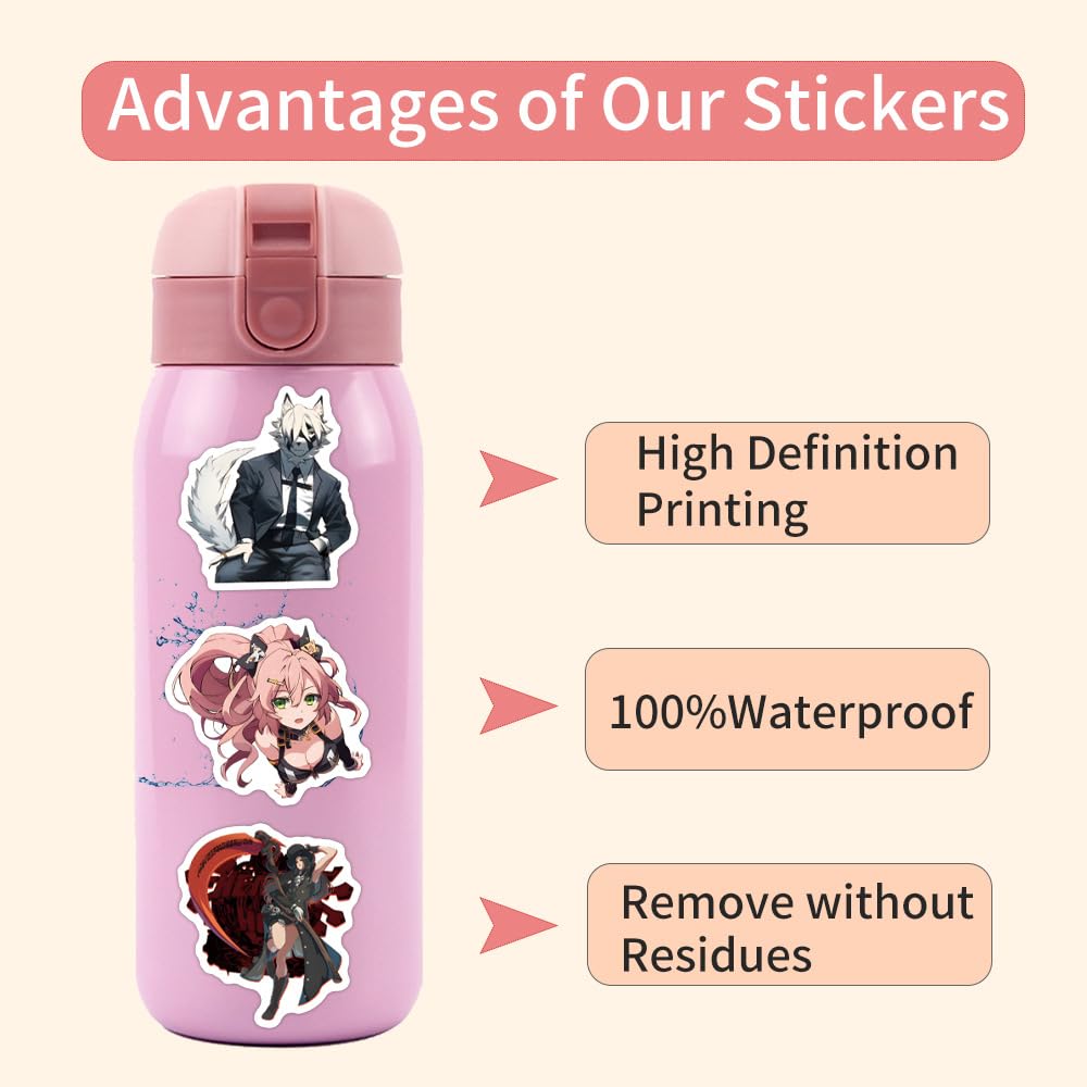 60 Pcs Zone Zero Stickers for Laptop Cool Decals for Teens Kids Boys Skateboard Phone, 2 - 4 inch - Image 4