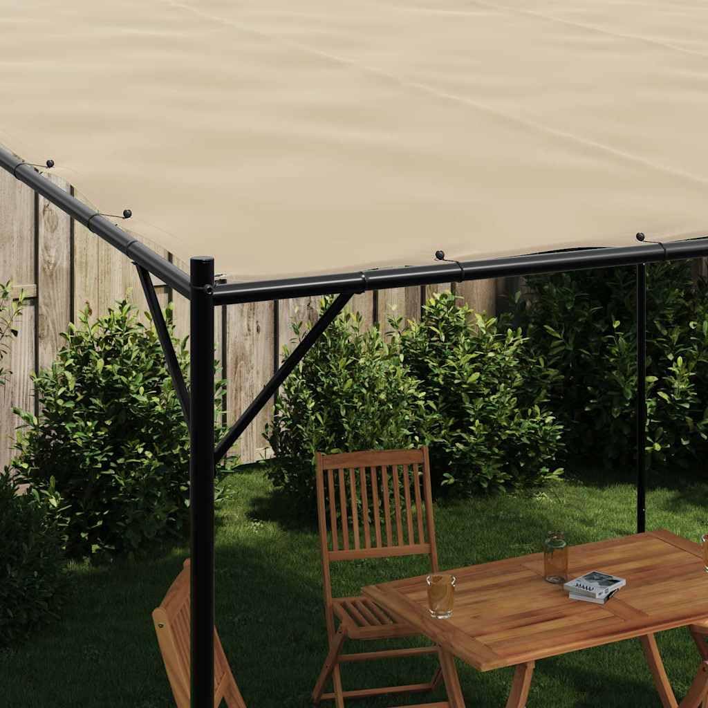 Pawilon beżowy, 4 x 4 m, 180 g/m², materiał i stal