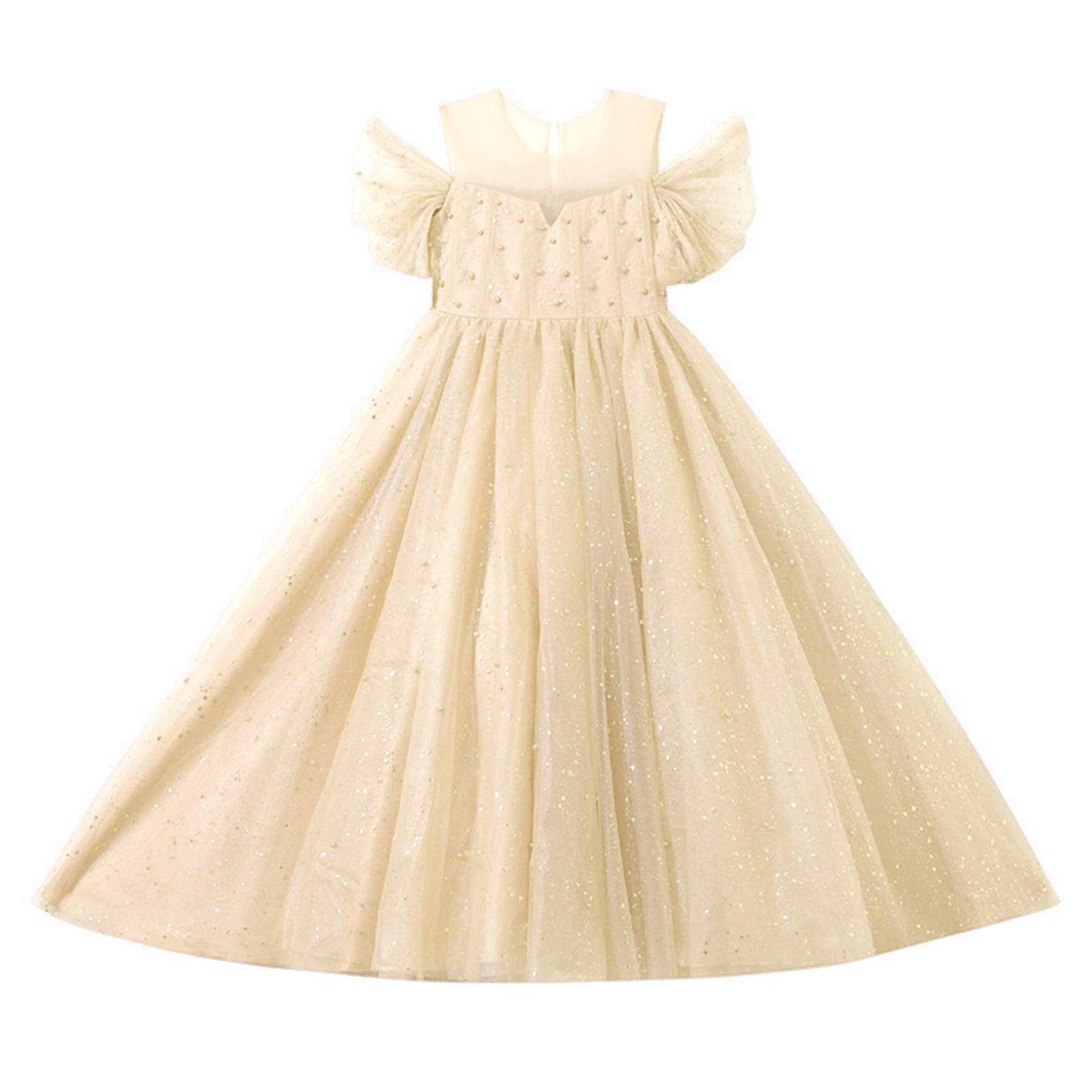 Vestito da festa per ragazze, abito da principessa per feste di compleanno, abito da sera formale, damigella d'onore, matrimonio, fiore, ragazza, tulle, maxi abito da ballo