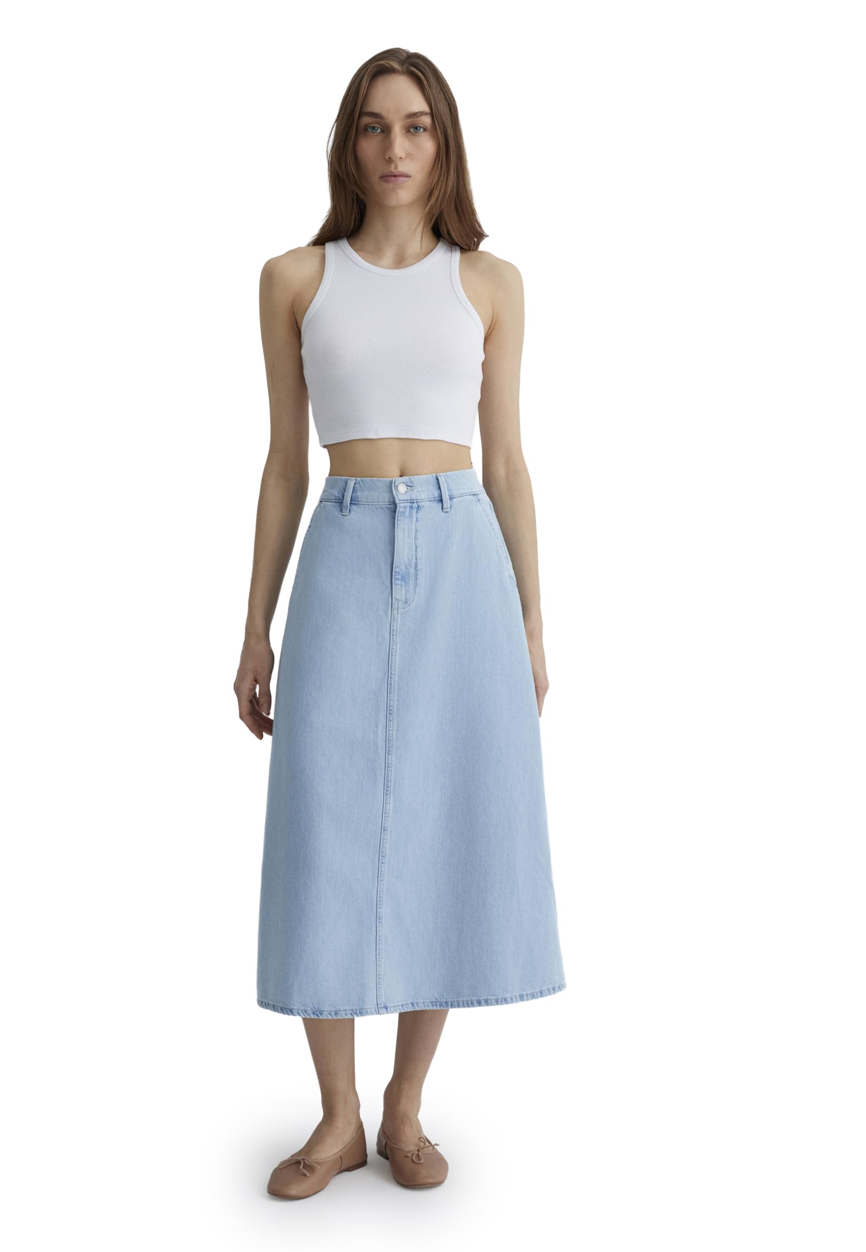 Mavi Mujeres Kaeli Falda Vaquera, lt Blue lt Denim, M