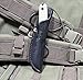 ESEE 3HM Fixed Blade Survival Knife with Black Powder Coated 1095 Steel Blade and Grey Micarta Handle, Leather Sheath