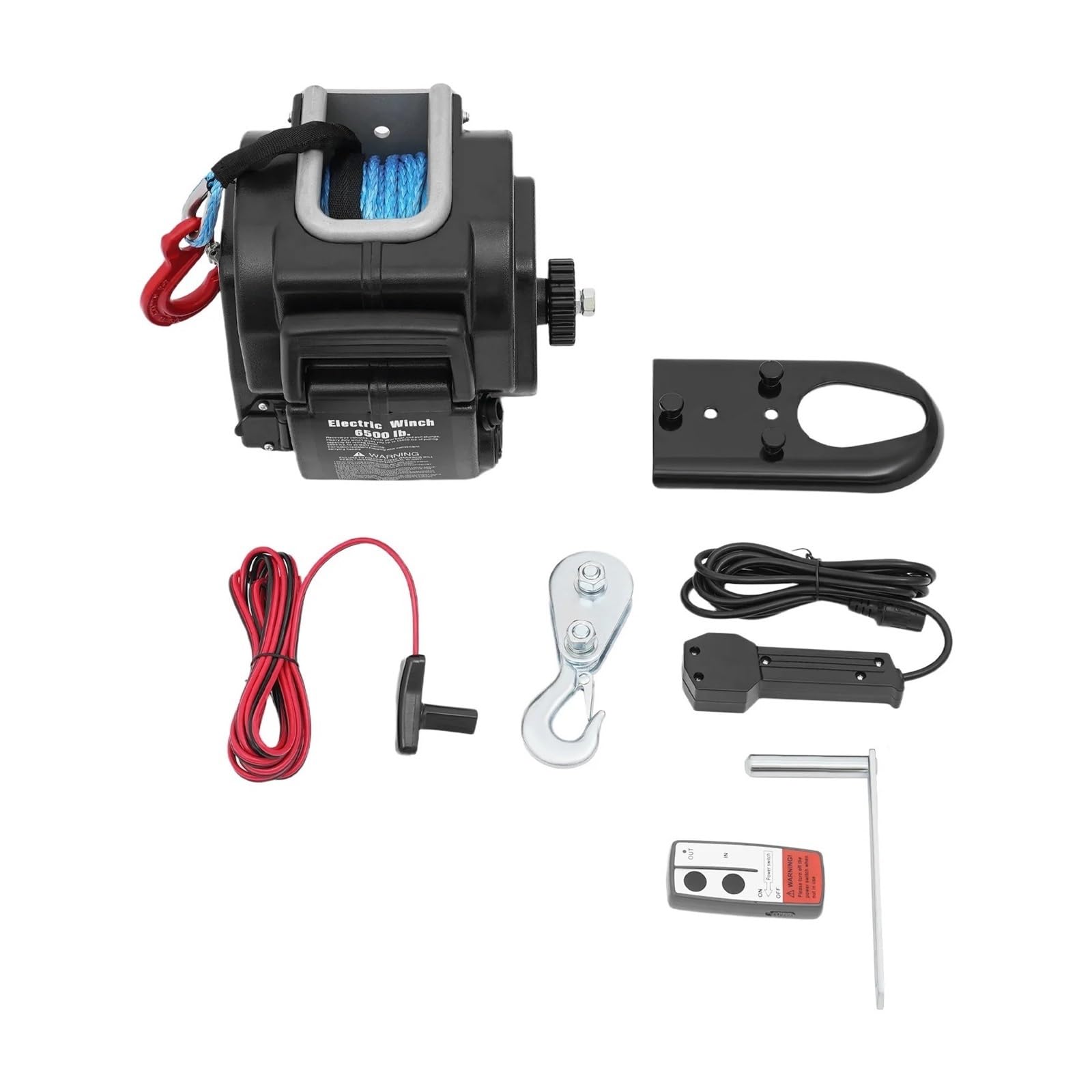 Wciągarka Do Łodzi 12V 6500 Lbs 400W Heavy Duty Elektryczna Z Przewodowym Sterowaniem Bezprzewodowym Łodzi/ATV/przyczepy/ciężarówki elektryczny Wciągnik łańcuchowy