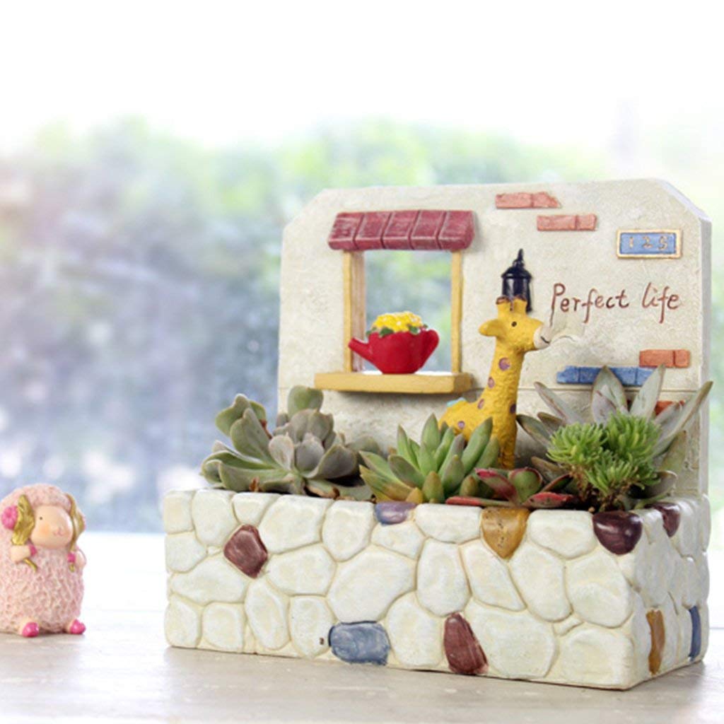 myBageecha Cosy Home Resin Succulent Pot (B07JVTR3Y4) Amazon Price History, Amazon Price Tracker