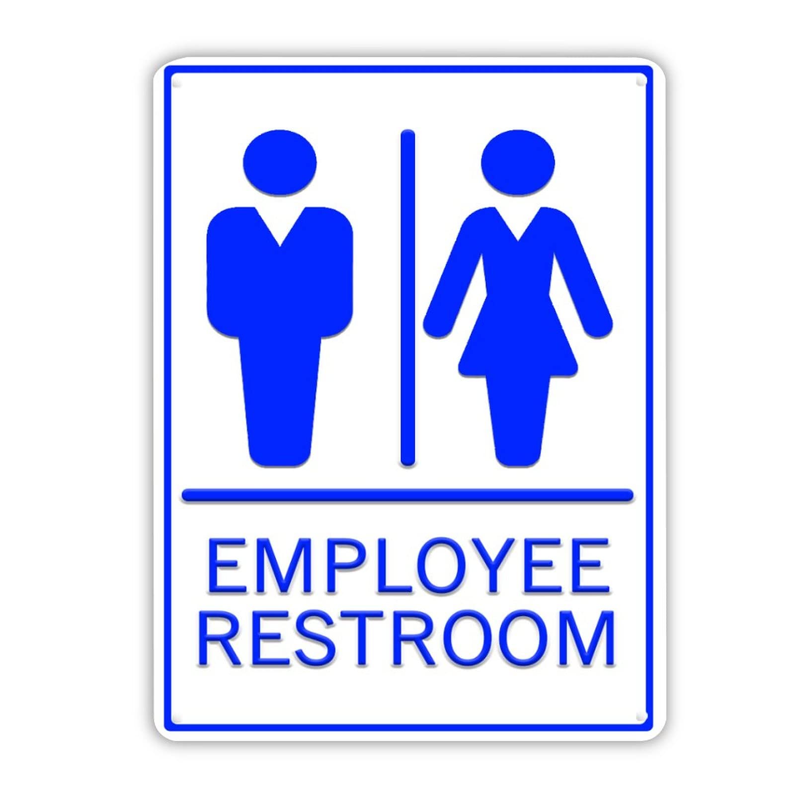 Panneau toilettes extérieur en étain pour guider facilement vos invités