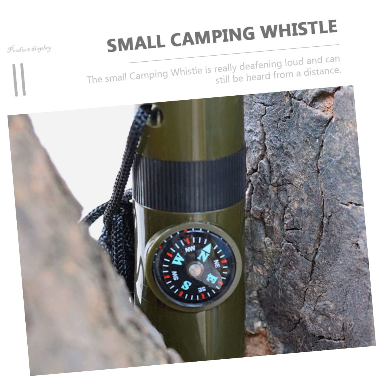 Toddmomy Sifflet De Survie Boussole Sifflet De Survie Chaîne Sifflet De Renard Tir À l'arc Thermomètre À Café Sifflets d'urgence Allumettes Radio Lampe De Poche Rechargeable