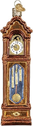 Old World Christmas Adorno de reloj de abuelo, multicolor