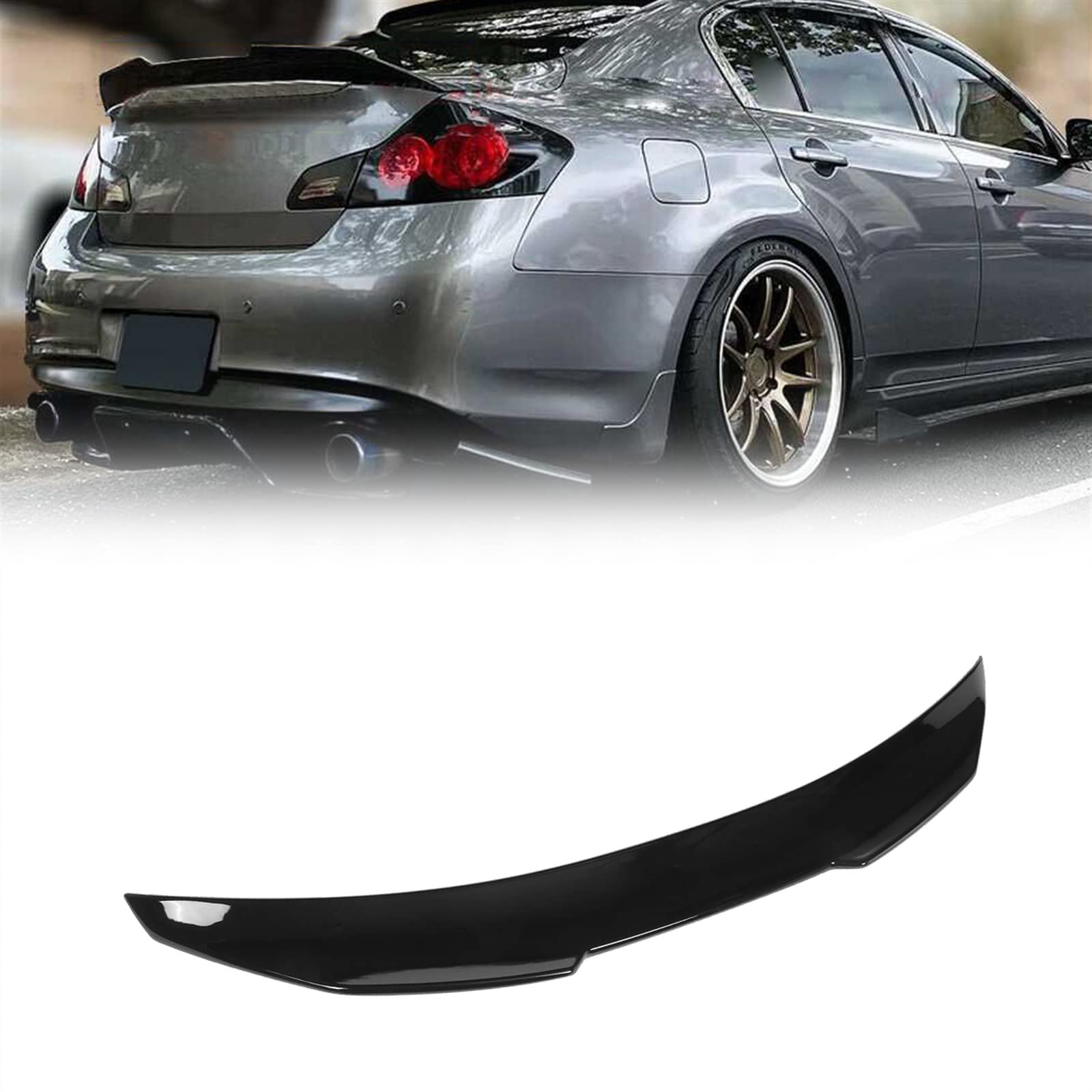 Spoiler arrière Infiniti G35 G37 Q40 berline extension aile lèvre coffre 2007-2015