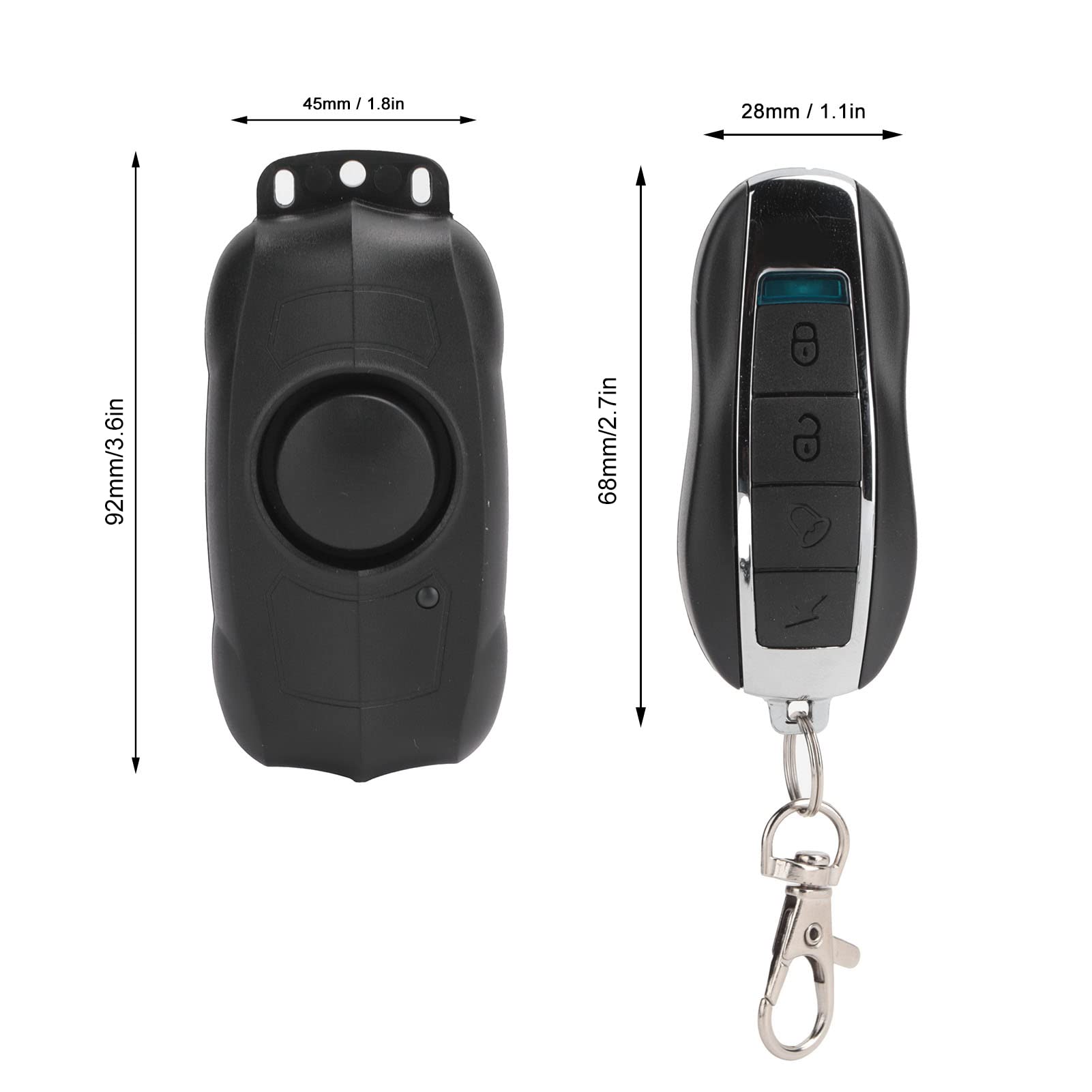 Alarma Antirrobo para Motocicleta Y Bicicleta, Vibración de Seguridad Inalámbrica de 150dB, Alarma con Sensor de Movimiento a Prueba de Agua, Alarma para Bicicleta con Control Remoto, LY-C1, Función I