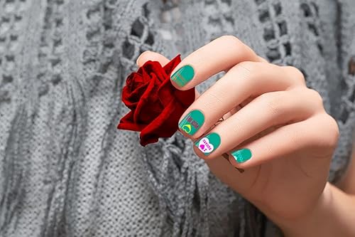 Miniatura 5 de 4 unidades de placas de estampado de uñas de San Valentín, plantillas de arte de uñas, plantillas de palabras dulces, juego de sellos de uñas,