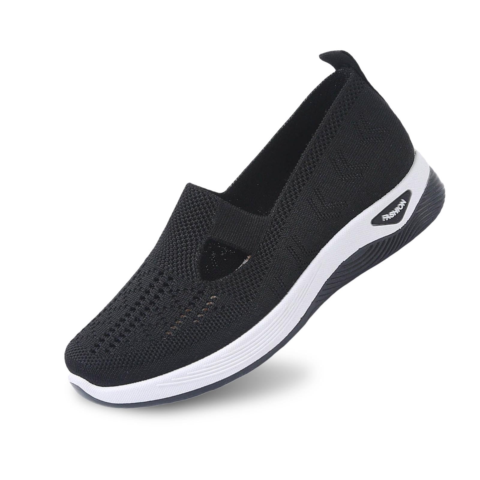 Scarpe Ortopediche Donna - Scarpe Slip On Senza Lacci Morbida Sneakers da Ginnastica Traspirante Antiscivolo Leggere Traspiranti Sneakers da Corsa Estive Comode