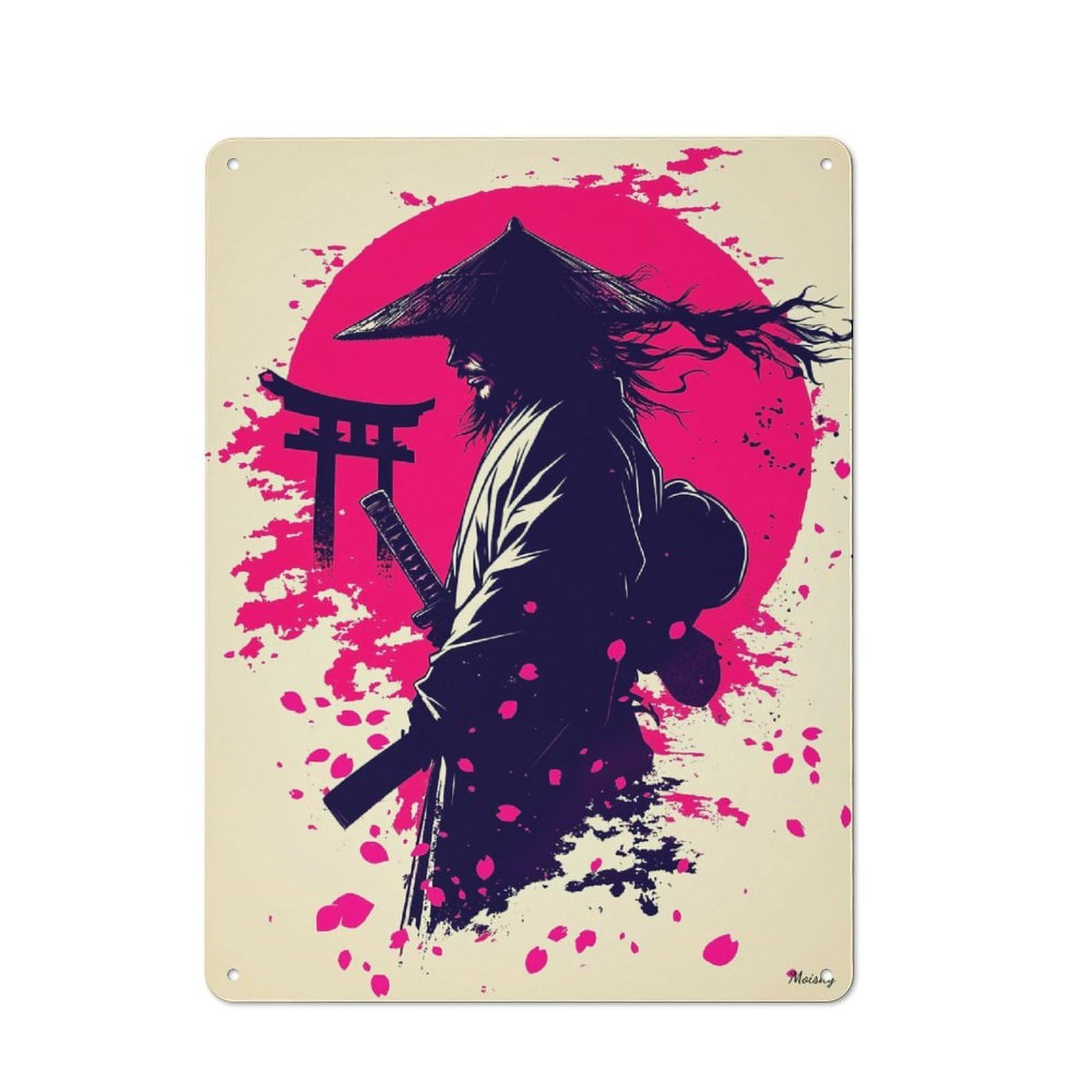 Junmoney The Wandering Onmyoji Tin Wall Plaque 40X30cm With For Dining Room Or Kitchen, For Collectors Decorating Kitchens And Dining Spaces