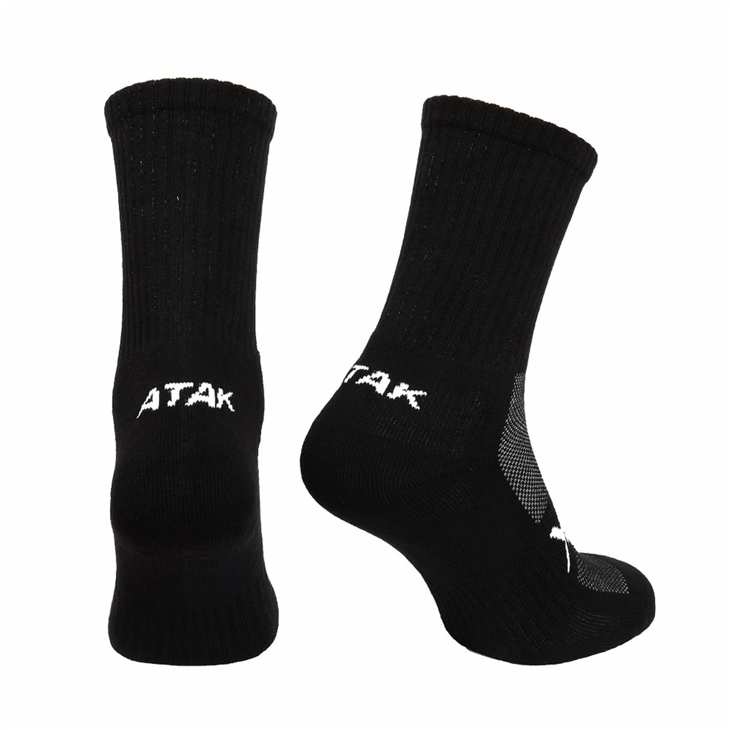 Atak Sports Men's Atak Half Leg Socks Senior - Black - 9-12