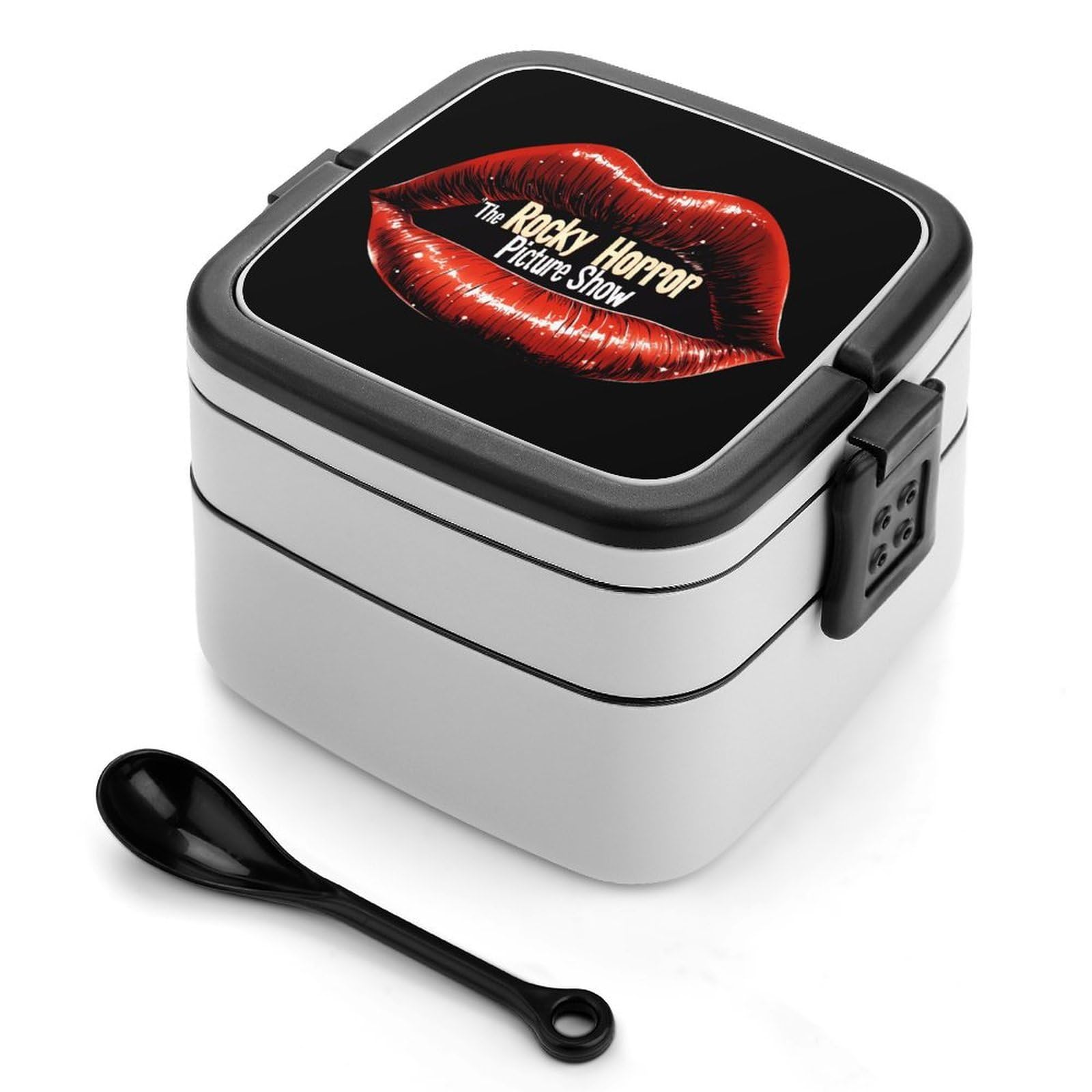 CGSBNGHA The Rocky Horror Picture Show Bento Lunch Box 2 Layer Lunchbox Food Container for Adults Office